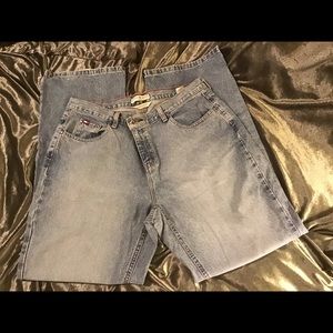 WOMENS TOMMY HILFIGER HIGH WAIST BOOT CUT JEANS